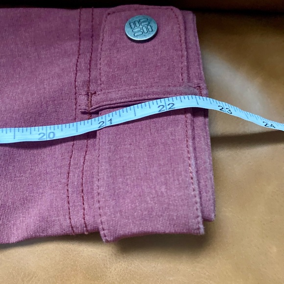 Columbia Long Softshell Jacket Burgundy Hooded XS Lightweight - Picture 5 of 7